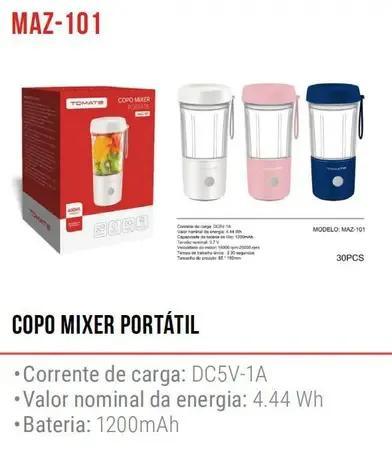 Copo mixer premium super potente mini liquidificador recarregável 400ml - HappyShopEtc